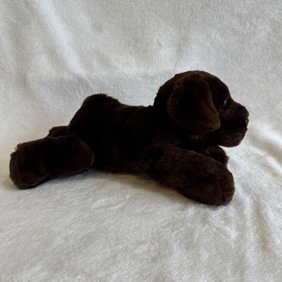 Brown Lab Retriever Puppy Plush Realistic Soft Floppy Stuffed Animal 12” - Picture 3 of 7